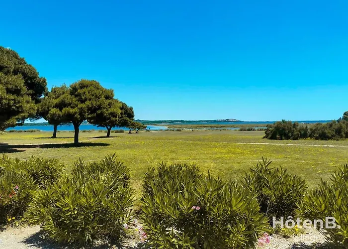 Natural Escape Air-conditioned T2 Bis Pools And Private Estate In Fitou! 公寓 *